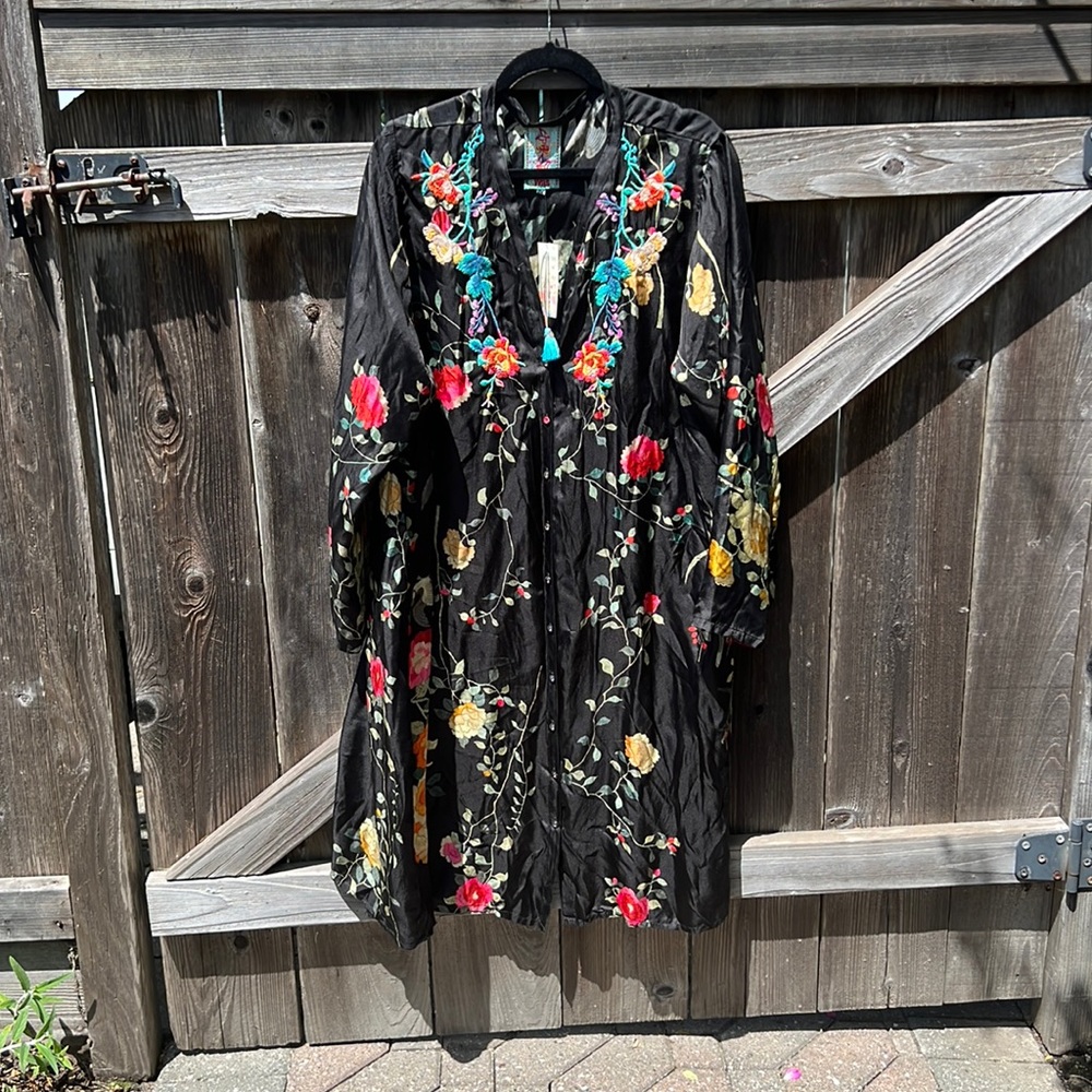 Johnny Was Winter Ume Embroidered Dress